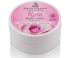 Kūno kremas Rose, Amrita Organics, 100ml