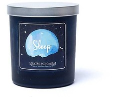 Kvepianti sojų vaško žvakė Sleep stikliniame inde, „Song of India”