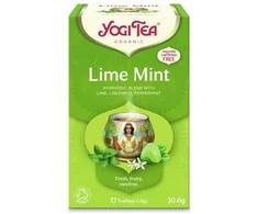 Laimo-mėtų arbata Lime Mint, Yogi Tea, 17 pakelių