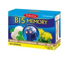 TEREZIA B15 MEMORY ATMINČIAI 60 KAPS