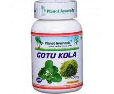 Ayumi Naturals Maisto papildas Gotu Kola, Planet Ayurveda, 60 kapsulių
