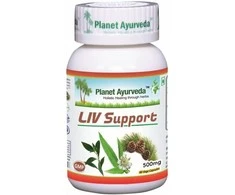 Ayumi Naturals Maisto papildas Liv Support, Planet Ayurveda, 60 kapsulių