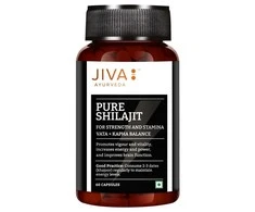 Maisto papildas Mumijo Pure Shilajit, Jiva Ayurveda, 60 kapsulių