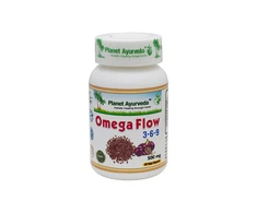 Ayumi Naturals Maisto papildas Omega Flow 3-6-9, Planet Ayurveda, 60 kapsulių