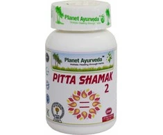 Ayumi Naturals Maisto papildas Pitta Shamak 2, Planet Ayurveda, 60 kapsulių