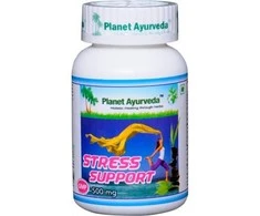 Ayumi Naturals Maisto papildas Stress Support, Planet Ayurveda, 60 kapsulių