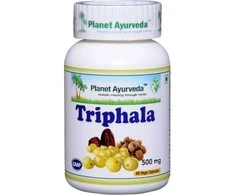 Ayumi Naturals Maisto papildas Triphala, ekologiška, Planet Ayurveda, 60 kapsulių