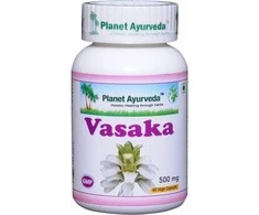 Ayumi Naturals Riešutinė justicija Vasaka, Planet Ayurveda, 60 kapsulių