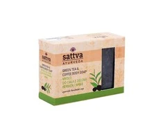 Muilas su žaliąja arbata ir kava Žalias Tea - Coffee, Sattva Ayurveda, 125g