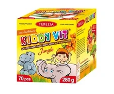 TEREZIA KIDDY VIT MULTIVITAMINAI GUMINUKAI SU ŠALTALANKIAIS - DŽIUNGLIŲ PASAULIS 70 VNT (280 G) TEREZIA