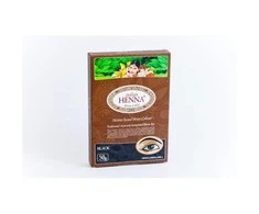 Pagaminta Indijoje pagal Elfam Herbalshop SIA, Latvija užsakymą Natūralūs juodi chna antakių dažai Brow Juodas, Indian Henna, 50g