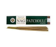 Pačiulio smilkalų lazdelės Nag Patchouli Golden, Vijayshree, 15g