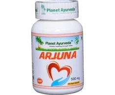 Ayumi Naturals Plikasis viršūklis Arjuna, ekologiškas, Planet Ayurveda, 60 kapsulių