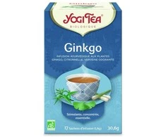 Prieskoninė arbata Ginkgo Klarer Geist, Yogi Tea, ekologiška, 17 pakelių