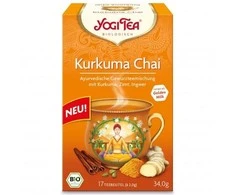 Prieskoninė arbata su ciberžole Kurkuma Chai, Yogi Tea, 17 pakelių