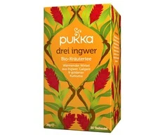 Pukka Herbs Šildanti arbata Three Ginger, ekologiška, Pukka, 20 pakelių