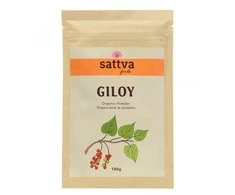 Širdžialapės drabsnės Giloy (Guduchi) milteliai, ekologiški, Sattva Ayurveda, 100g