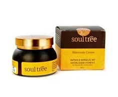 Maitinamasis veido kremas su šafranu ir migdolų aliejumi, SoulTree, 60ml