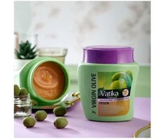 Stiprinanti kaukė plaukams Virgin Olive, Dabur Vatika, 500g