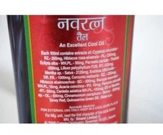Vėsinantis ajurvedinis galvos ir kūno aliejus Navratna, Himani, 270ml