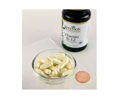 Vitaminas B12 (cianokobalaminas), Swanson, 500mg, 100 kapsulių