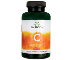 Vitaminas C su erkėčių ekstraktu, Swanson, 1000mg, 90 kapsulių