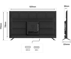 Monitorius JapanNext JAPANNEXT 139,7cm JN-IPS550UHD60F 16:9 3x HDMI UHD