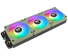 Thermaltake CT140 EX ARGB Sync 3 ventiliatorių pakuotė, žalia (CL-F197-PL14MG-A)
