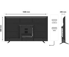 Monitorius JapanNext JAPANNEXT 165,1cm JN-IPS650UHD60F 16:9 3x HDMI UHD