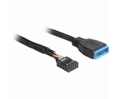 Kabelis Delock USB2.0 moteriškas>USB3.0 vyriškas