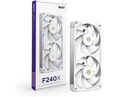 240mm NZXT F-Serie F240X RGB Lüfter Single Baltas RF-U24PN-W1