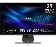 Gaming Monitorius MSI MAG 274URFWDE E16M Baltas, 27-inch 4K UHD, 0.5ms Response