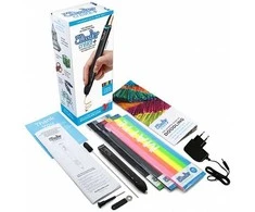3Doodler Filament / Create+ &amp; Pro+ / 250 / PLA / juodas, baltas, durchsichtig, durchsichtig blau, grau / Clearly Glacier Mix