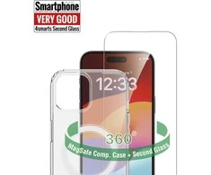 Dėklas „4smarts 4Smarts 360°“ apsaugos rinkinys, skirtas „Apple iPhone 15 Plus“