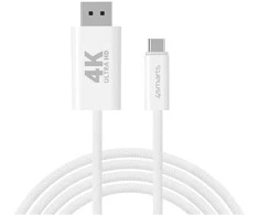 USB kabelis 4smarts USB-C - DisplayPort 2m, baltas (540958)