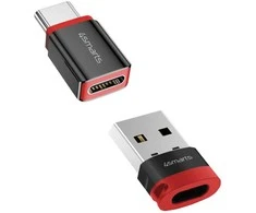 Adapteris 4smarts Data Blocker USB-C to USB-A/USB-C juodas 2vnt
