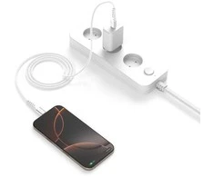 4smarts USB-C laidas PrimeCord 60W 1.5m, baltas