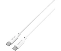 4Smarts USB-C/USB-C silikoninis kabelis High Flex 60W 1,5m., baltas