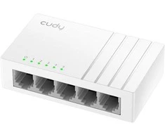 Šakotuvas „Cudy GS105U“ tinklo komutatorius, nevaldomas gigabito eternetas (10/100/1000), Baltas