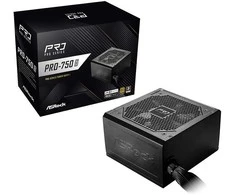 Asrock PRO-750G maitinimo blokas 750 W 24 kontaktų ATX ATX Juodas