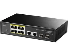 Šakotuvas 10 prievadų komutatorius CUDY GS1010PS2