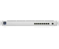 Šakotuvas Ubiquiti USW-Mission-Critical switch with integrated 368Wh Lithium-ion battery, capable of providing uninterruptible power for 8 devices.