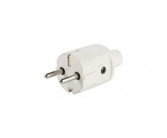 ABL 100000047 Compact Stecker. SCHUKO &amp; fr-be. TPE. baltas. IP20. Typ 1505