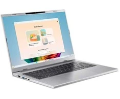 Nešiojamas kompiuteris „Acer Aspire 14“ DI OLED A14-53M-52FA 14 colių įstrižainės WUXGA OLED ekranas su „Core Ultra 5“ 226 V 16 GB / 512 GB RAM, „Win11 Copilot+“ asmeniniu kompiuteriu.
