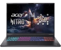 Nešiojamas kompiuteris „Acer Nitro 18 AI“ (AN18-61-R1H6) žaidimų / „Copilot+“ asmeninis kompiuteris, 18,0 colio WQXGA, 165 Hz, „Ryzen AI R7-350“ (50 TOPS), 32 GB RAM, 1 TB SSD, „GeForce RTX5070Ti“, „Windows 11“