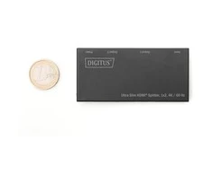 Assmann Electronic Assmann elektroninis DIGITUS DS-45322 itin plonas HDMI skirstytuvas 1x2 4K/60Hz HDR HDCP 2.2 18Gbps, maitinamas mikro USB