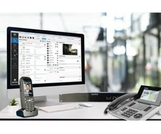 Agfeo AGFEO Systemtelefonas ST56 IP SENSORfon sidabras
