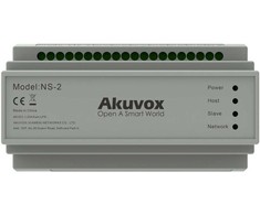 Akuvox NS-2 „Fast Ethernet“ (10/100) DIN bėgelio tinklo jungiklis, pilkas