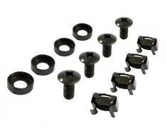 ALLNET Befestigungsset Kfigmuttern+Schrauben 100-Pack M6 Juodas