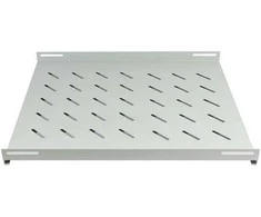 ALLNET 19"Schrank zbh. Fachboden fest T750/B472/H46mm Lichtgrau